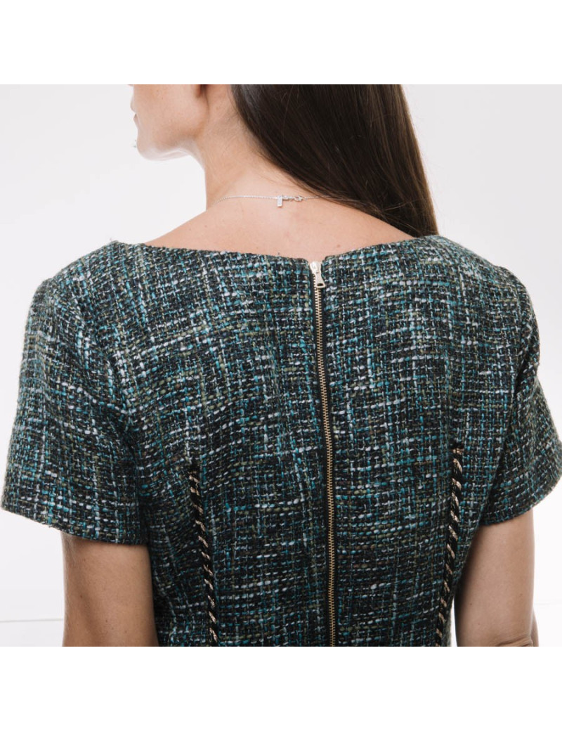 Robe YALY COUTURE tweed T 38