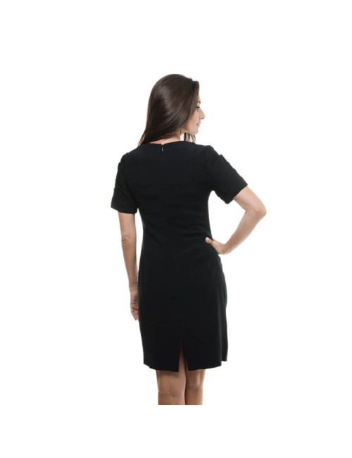 CHRISTIAN DIOR  black crepe georgette dress SIze 38FR