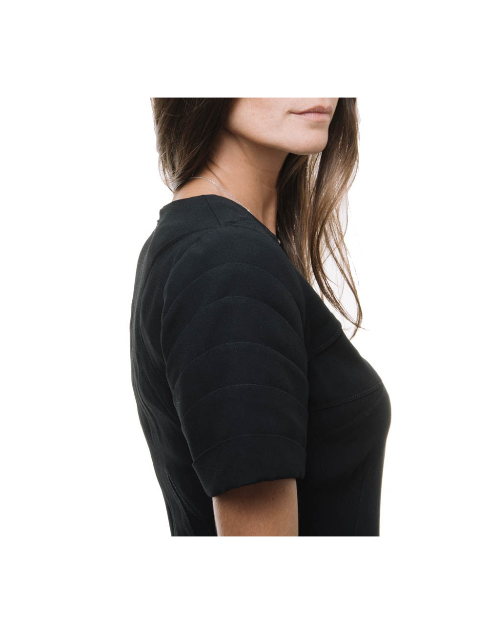 CHRISTIAN DIOR  black crepe georgette dress SIze 38FR