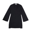 YVES SAINT LAURENT short black dress in wool size 38FR