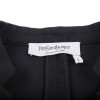YVES SAINT LAURENT short black dress in wool size 38FR
