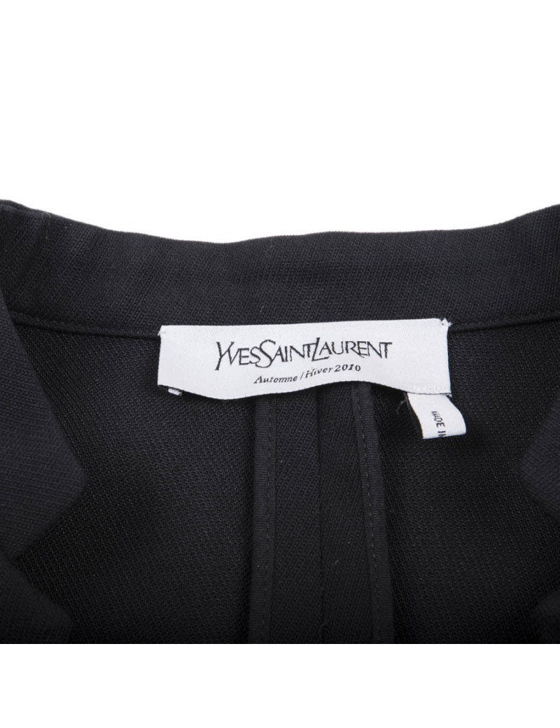 Robe YVES SAINT LAURENT T 38 laine noire