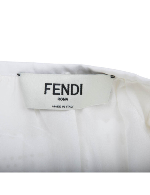 Jupe FENDI t en coton perforé
