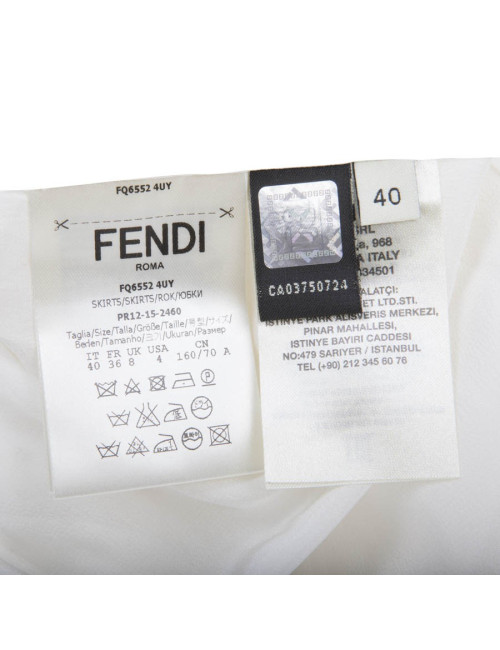 Jupe FENDI t 36 en coton perforé