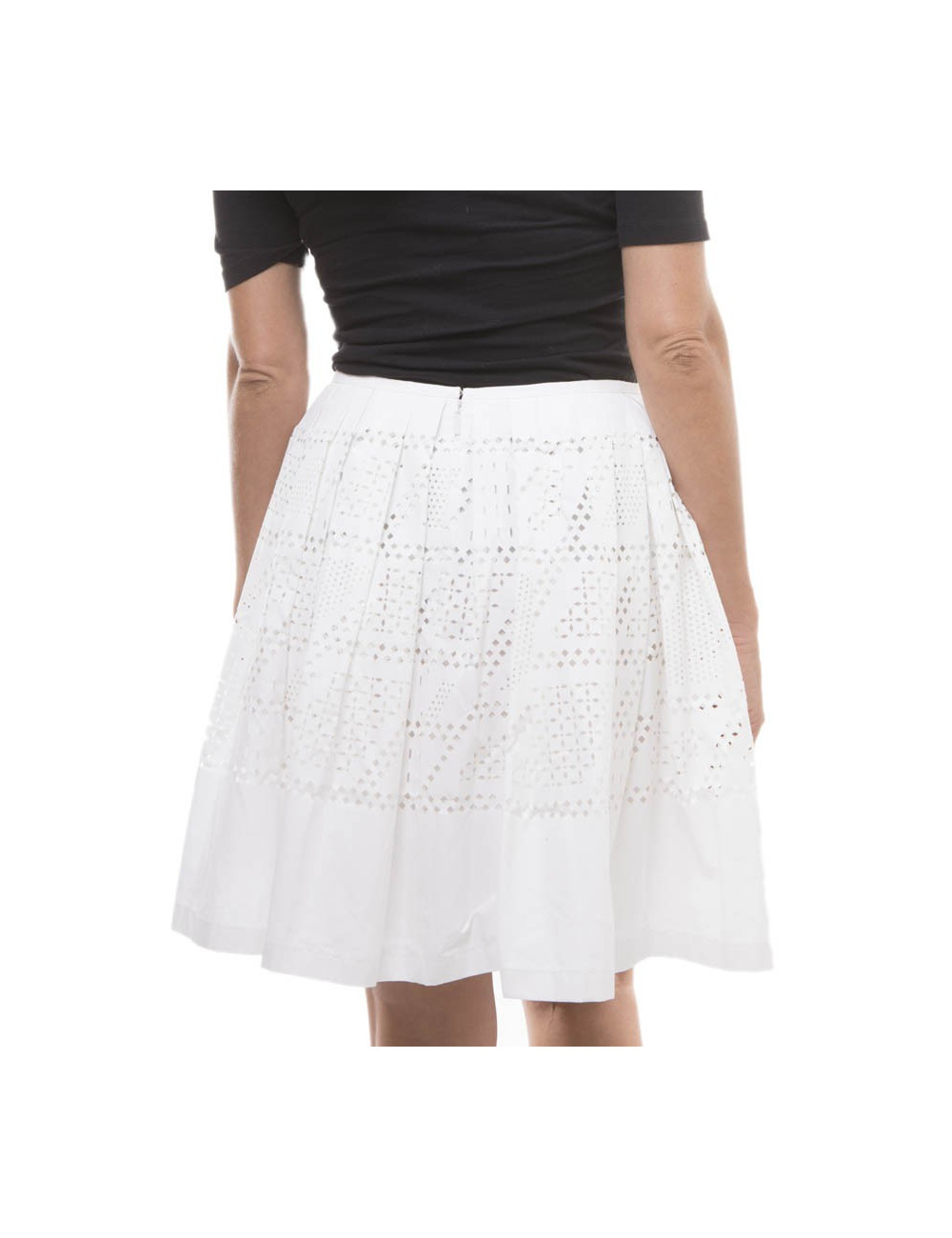 Jupe FENDI t 36 en coton perforé