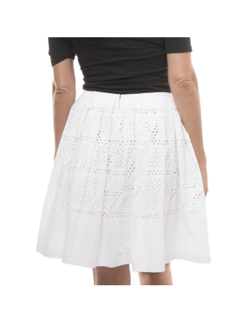 Jupe FENDI t en coton perforé