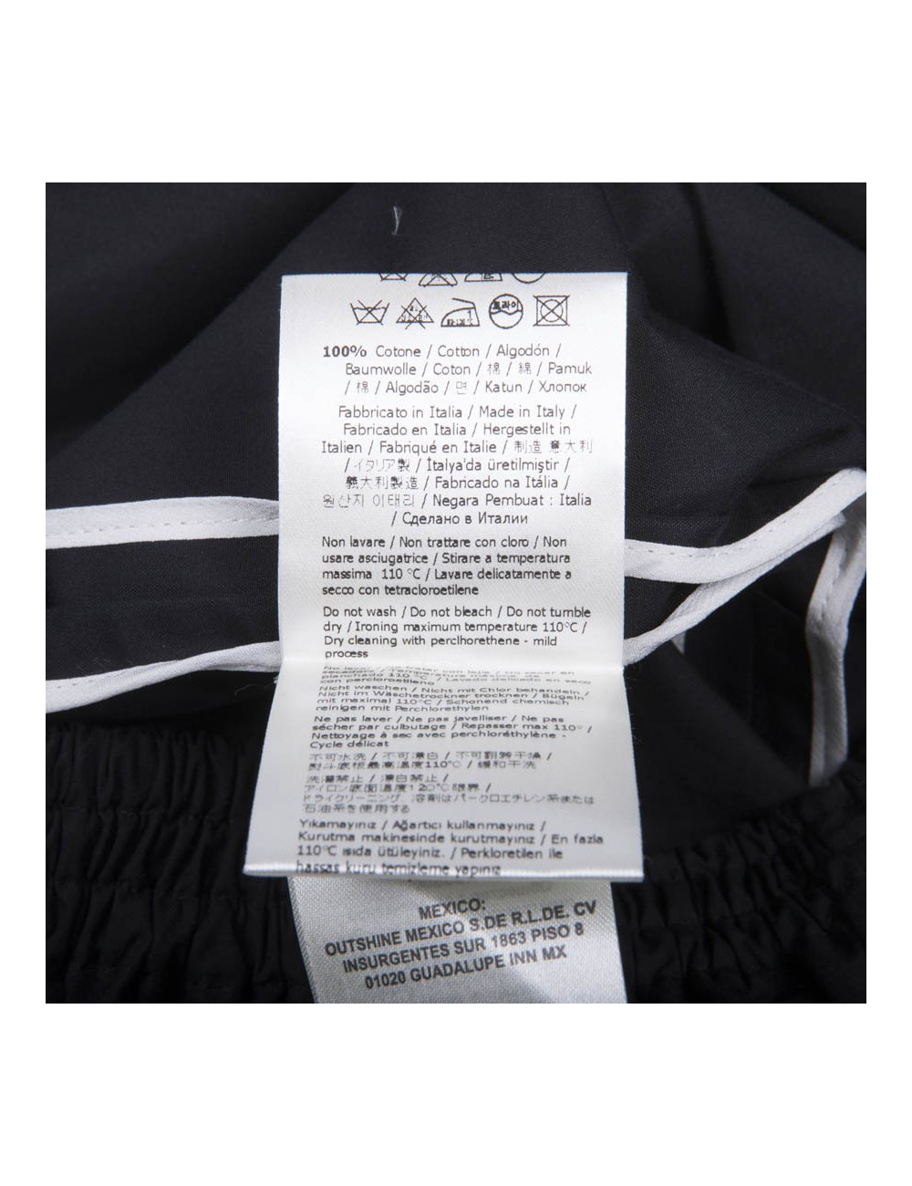 FENDI culotte-skirt in black cotton size 36FR