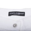 Short DOLCE & GABBANA T 40 IT en coton piqué fleurs blanc