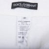 Short DOLCE & GABBANA T 40 IT en coton piqué fleurs blanc