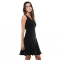 ALAIA sleeveless dress in black lycra size 36EU