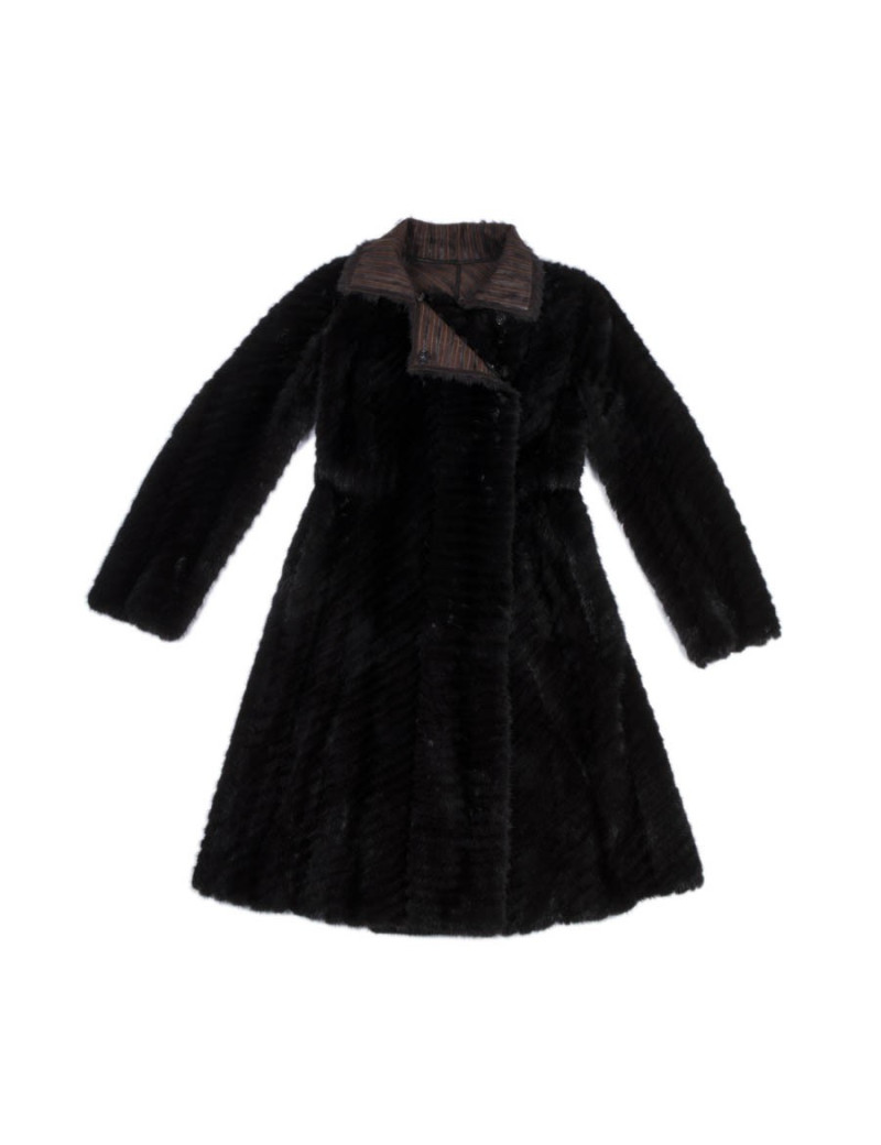 Manteau FENDI vison brun