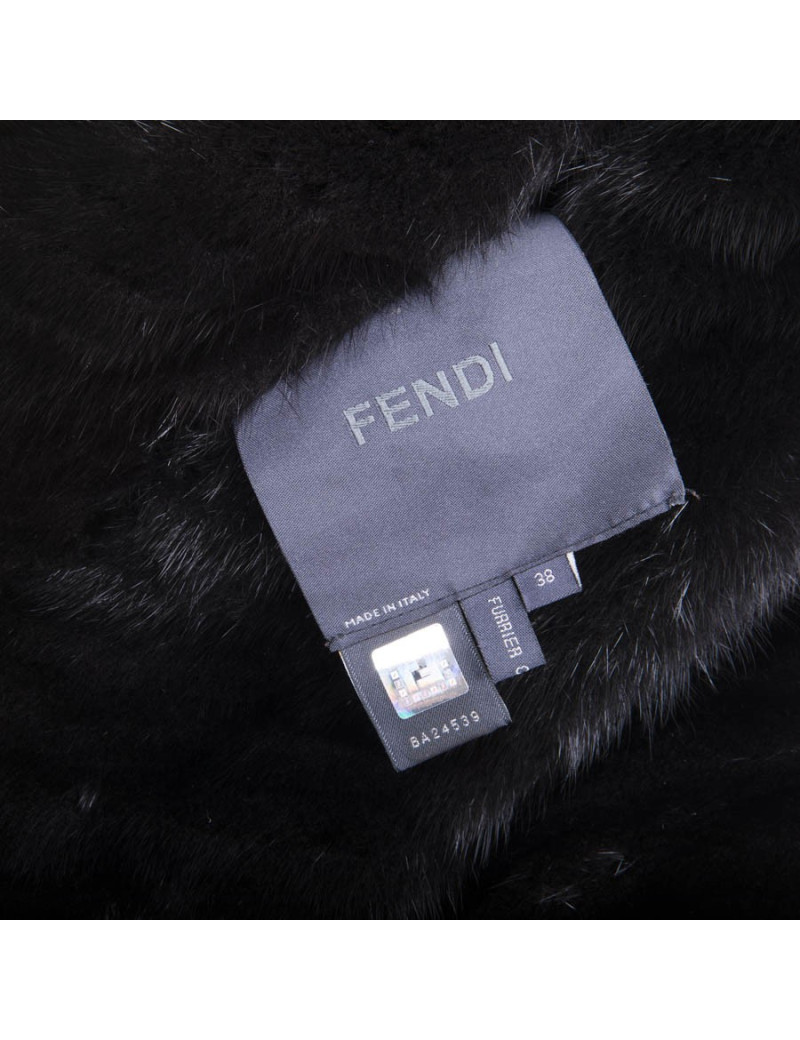 Manteau FENDI t 38 vison brun
