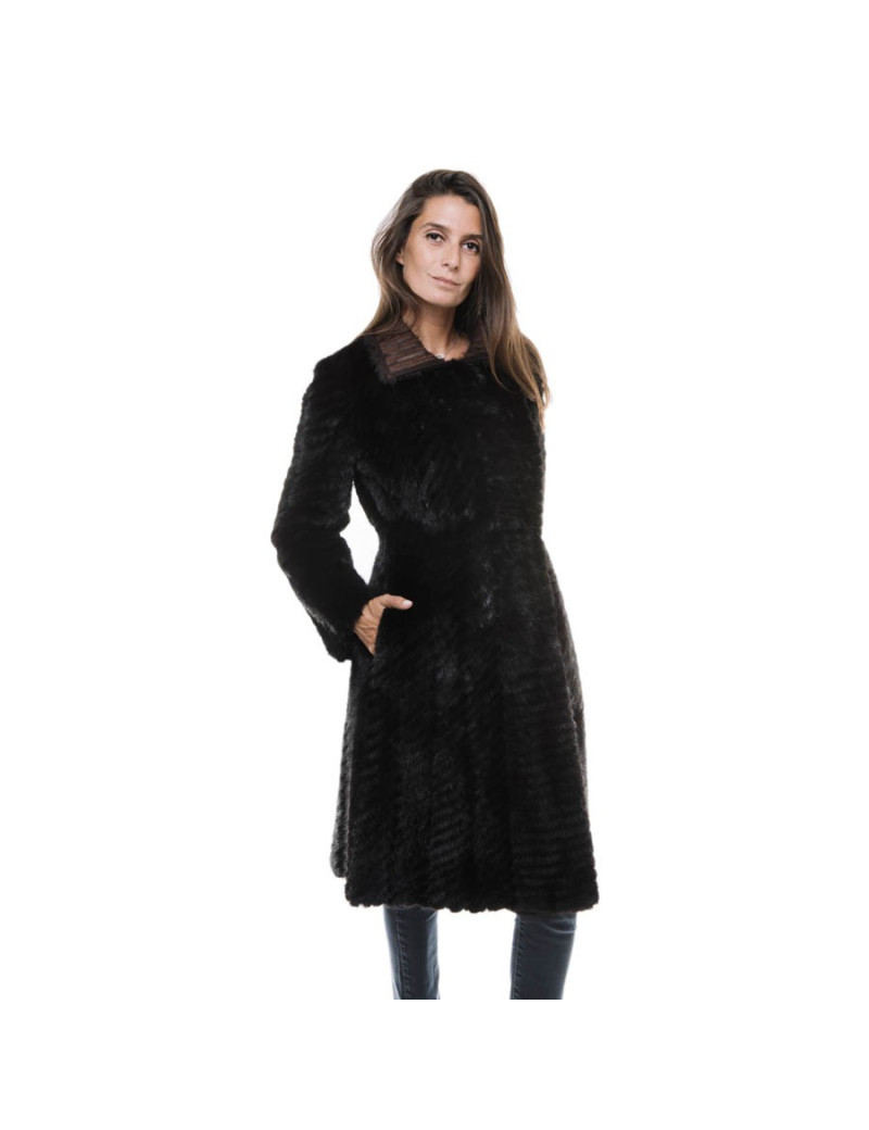  FENDI brown mink coat size 38EU