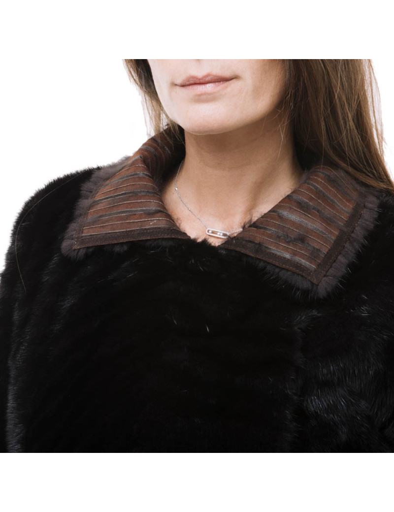  FENDI brown mink coat size 38EU