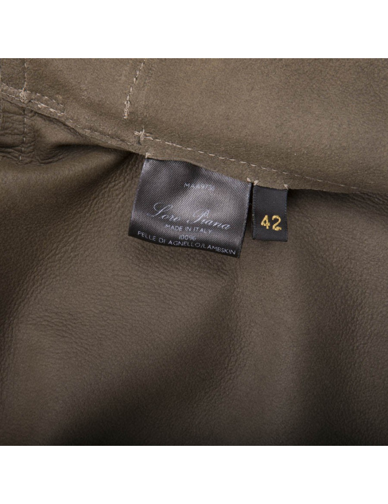 Manteau LORO PIANA T38 fr en cuir marron