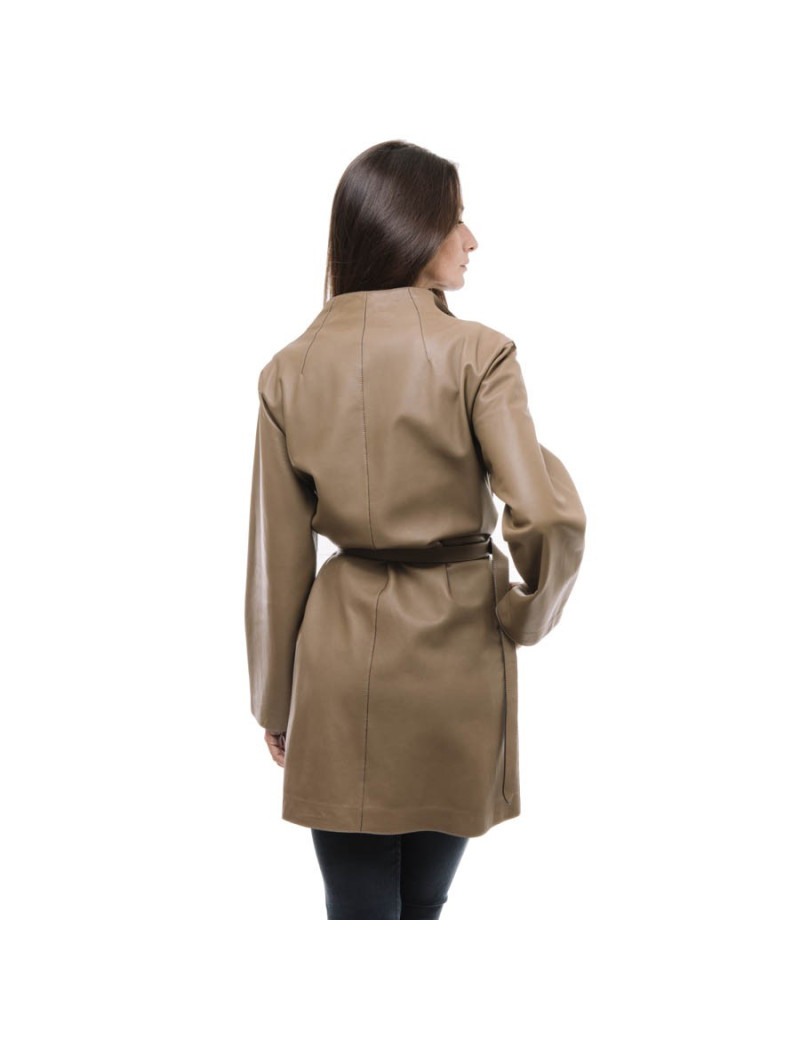 Manteau LORO PIANA T38 fr en cuir marron