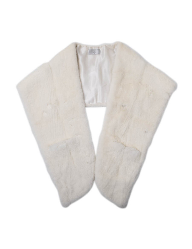 Etole en vison blanc CELESTINA AGOSTINO