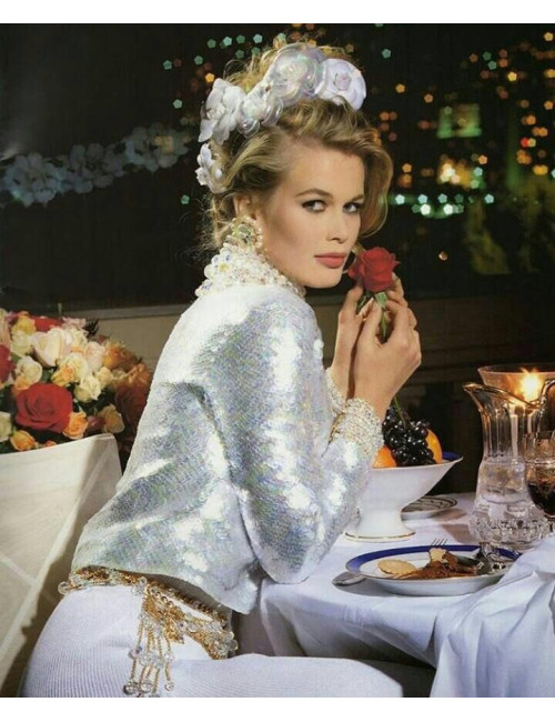 veste CHANEL couture à sequins 