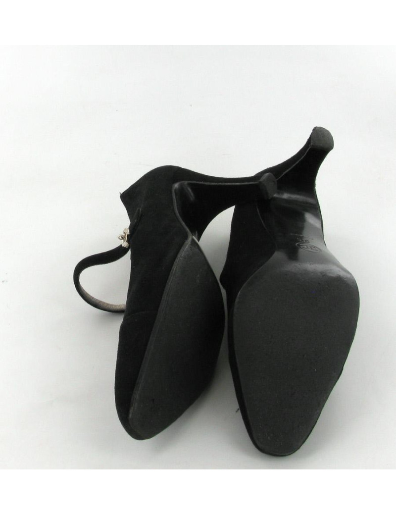 Escarpins CHANEL T36 en daim noir 