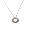 DINH VAN cible pendant and chain necklace in white gold and diamonds