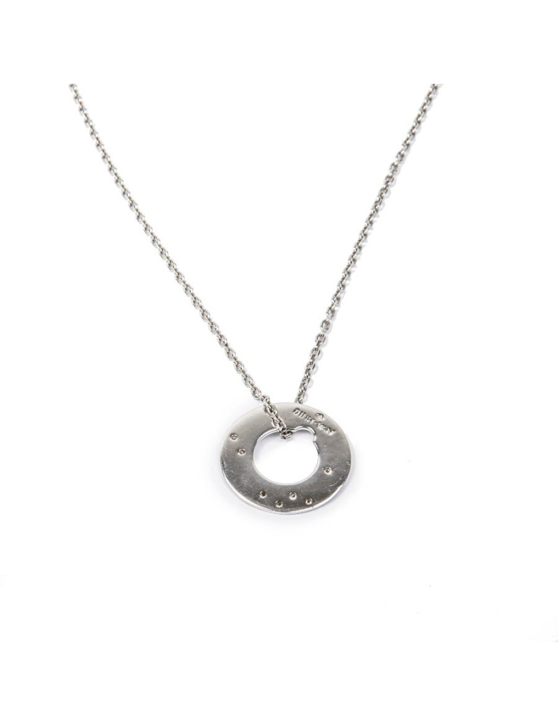 Collier DINH VAN or blanc et diamants