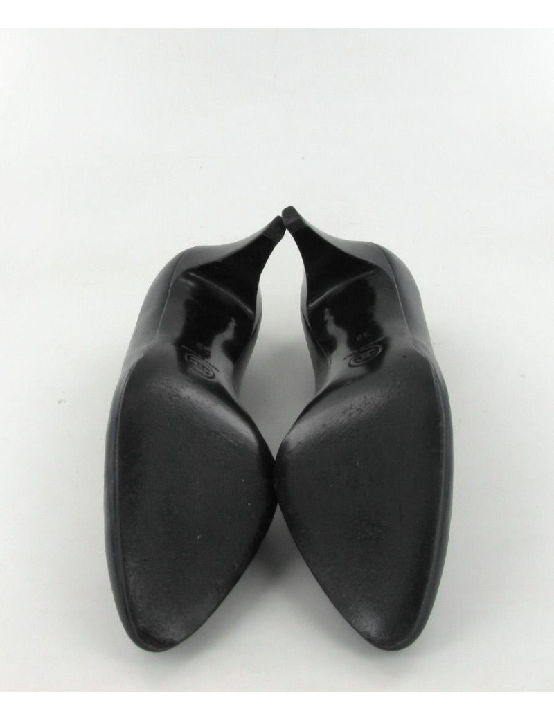 Escarpins CHANEL T 38 cuir noir