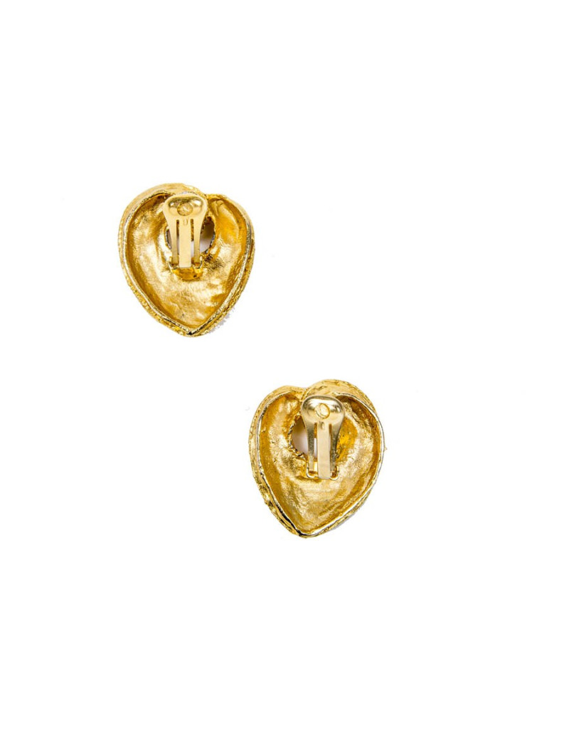 Boucles d'oreille Clips Coeur sans marque