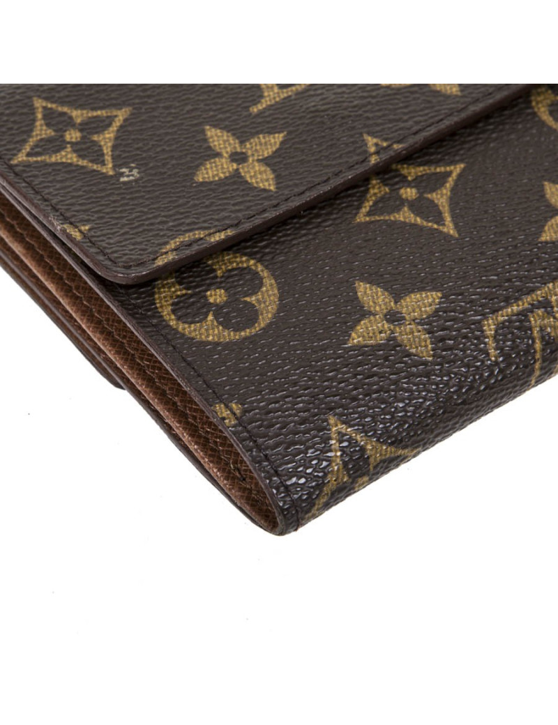 Porte monnaie LOUIS VUITTON en toile enduite monogram 