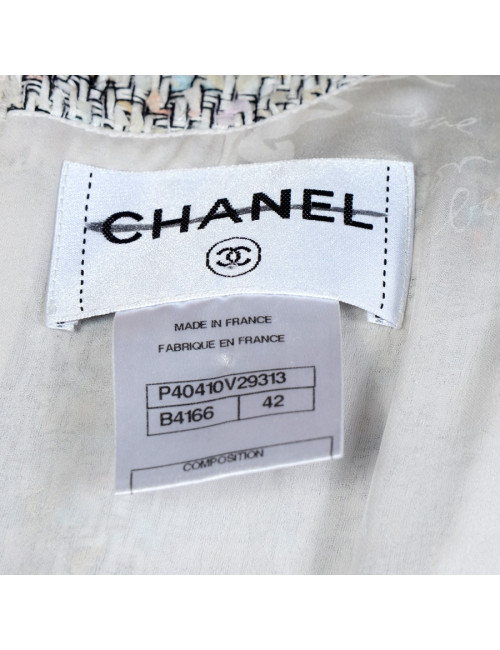 Robe CHANEL T 42 tweed