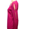 EMANUEL UNGARO dress in crepe silk pink T38