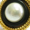 Boucles d'oreille clips CHANEL vintage perles nacrées