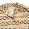 CHANEL Trench coat in beige silk and polyester Size 42FR