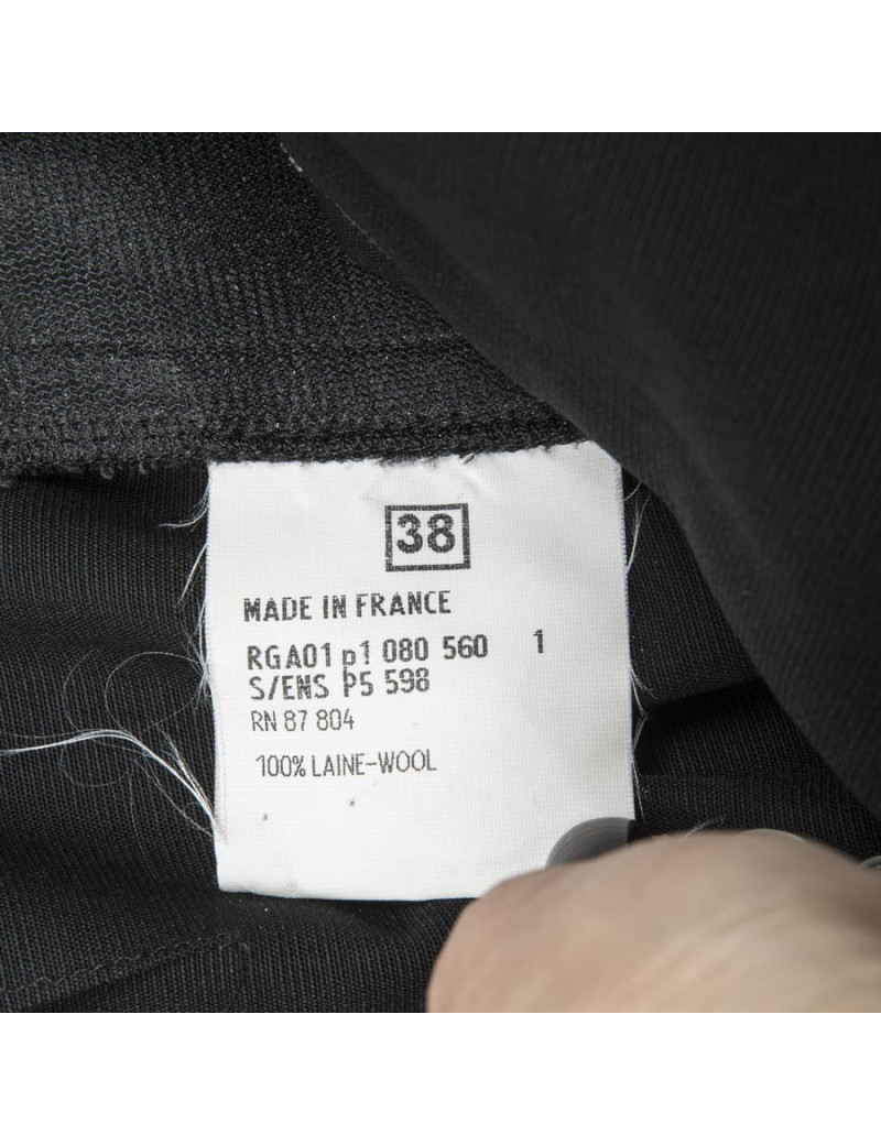 Pantalon YVES SAINT LAURENT T38fr noir 