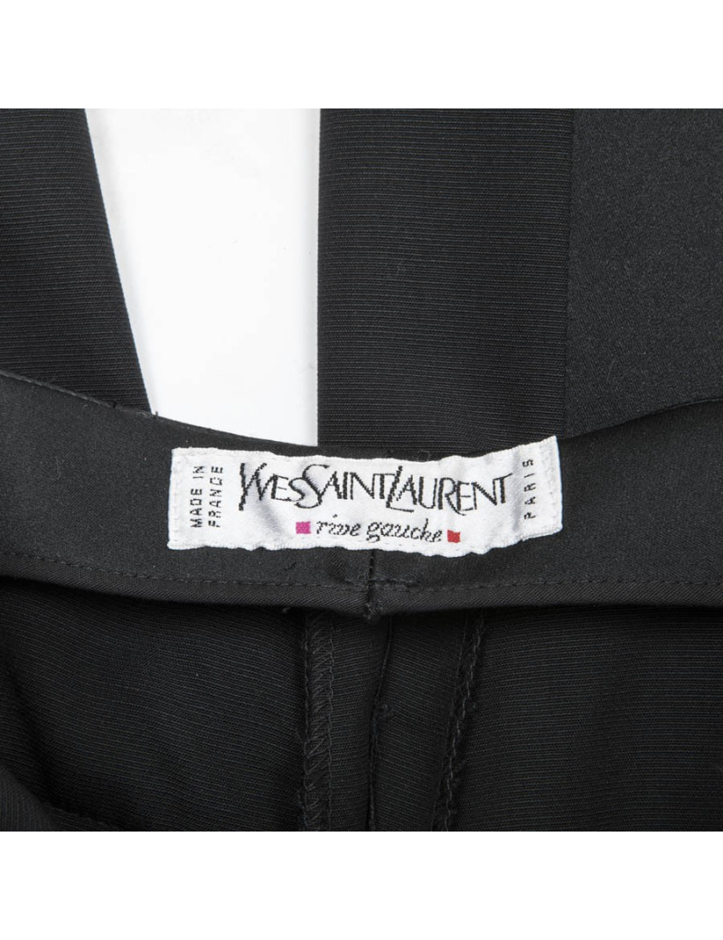 Pantalon YVES SAINT LAURENT T38fr noir 