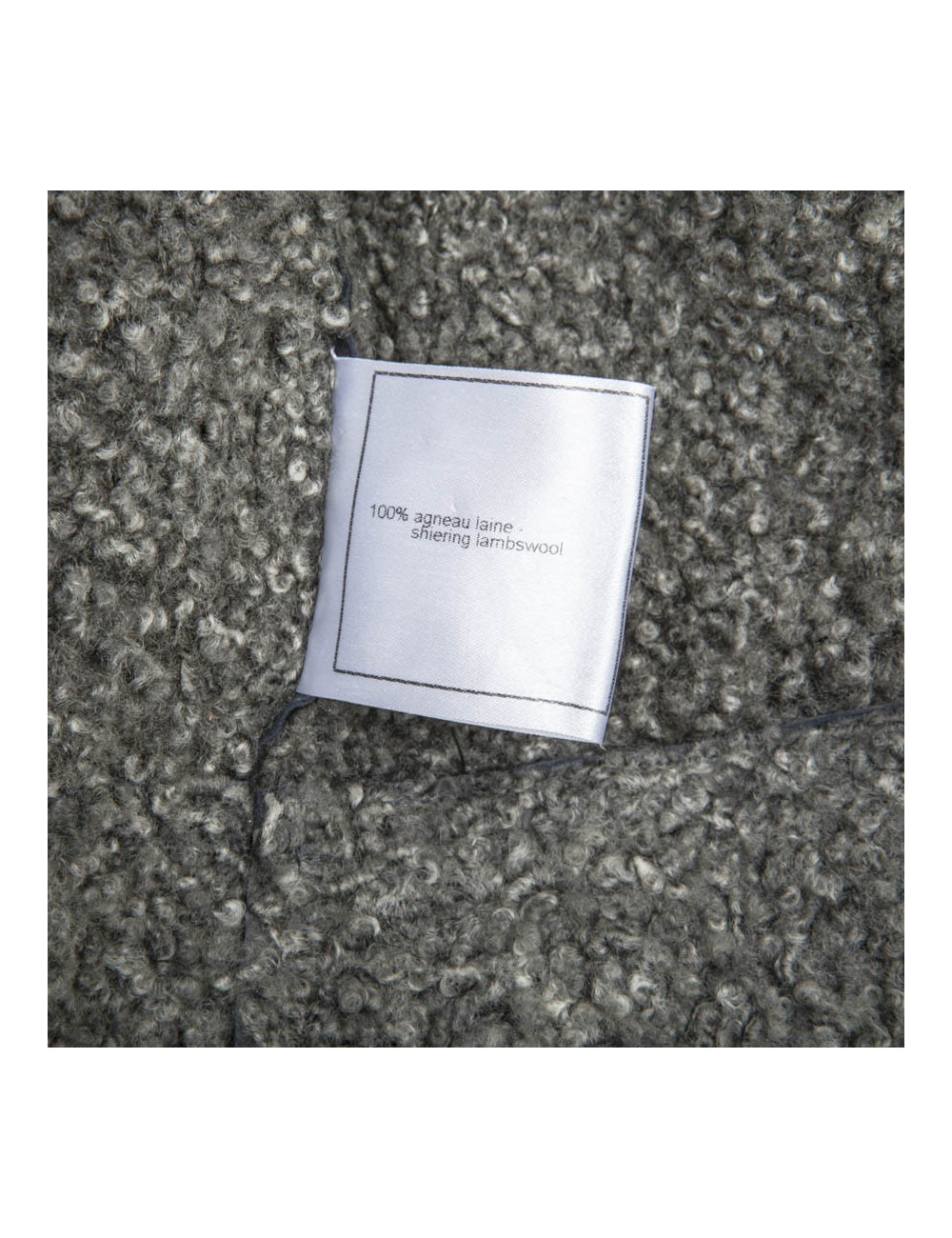 Veste CHANEL T 34 en peau retournée gris éléphant