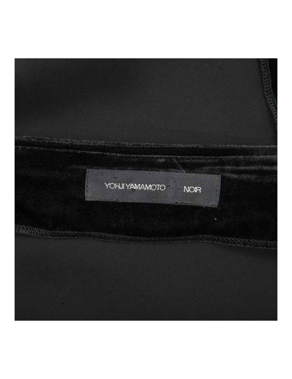 YOHJI YAMAMOTO long skirt in black silk velvet size 36 EU