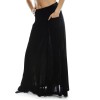 YOHJI YAMAMOTO long skirt in black silk velvet size 36 EU