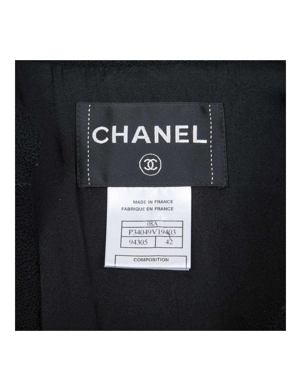 Veste CHANEL noire t 42