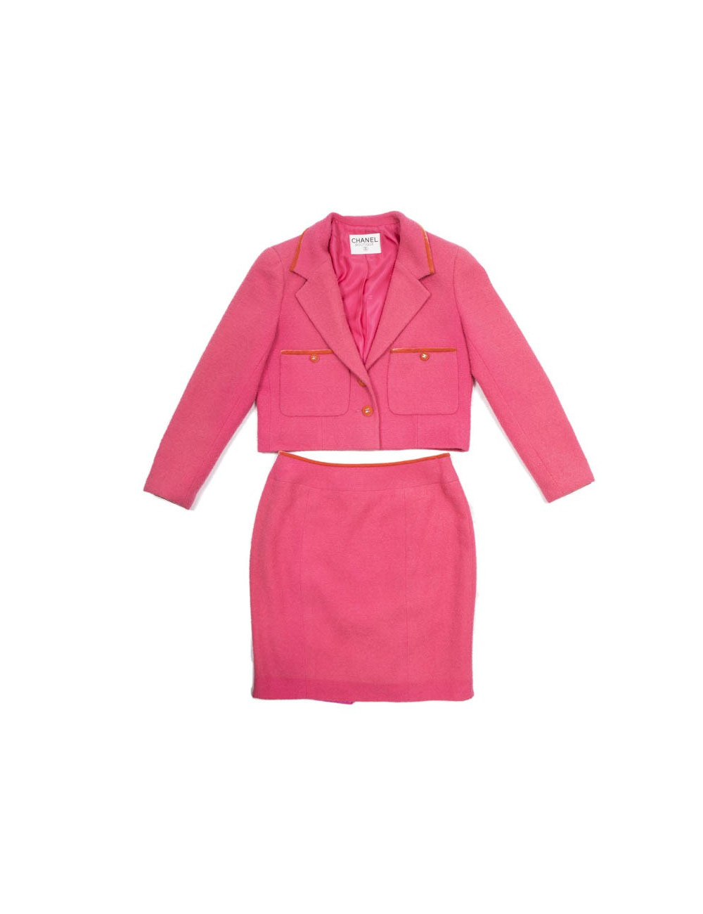 Ensemble CHANEL T   rose et orange