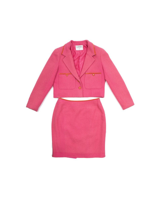Ensemble CHANEL T   rose et orange