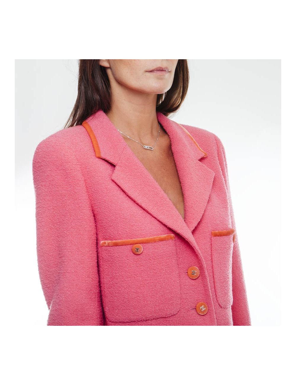 Ensemble CHANEL T   rose et orange