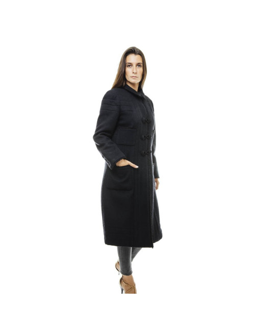 Manteau CHANEL laine noire T38