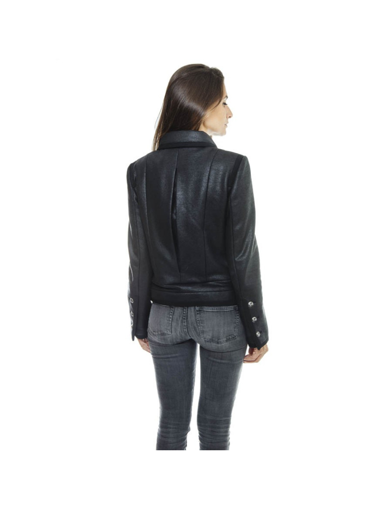 CHANEL 'Paris Los Angeles' Cruise Collection black cotton jacket Size 38FR