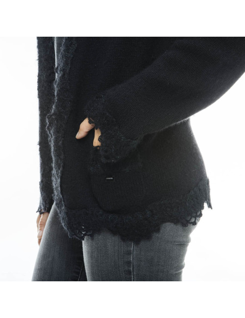 CHANEL black cashmere cardigan