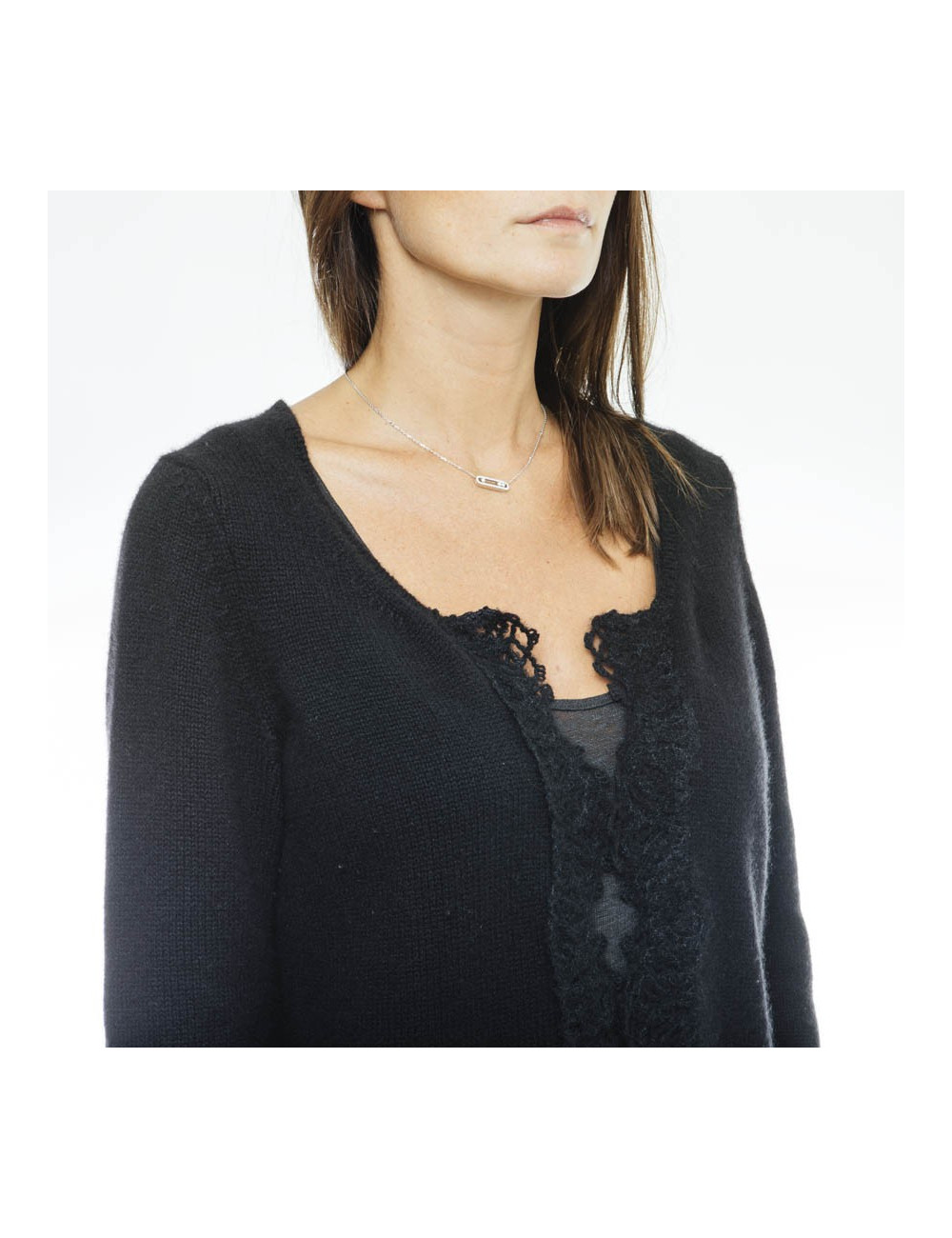 CHANEL black cashmere cardigan