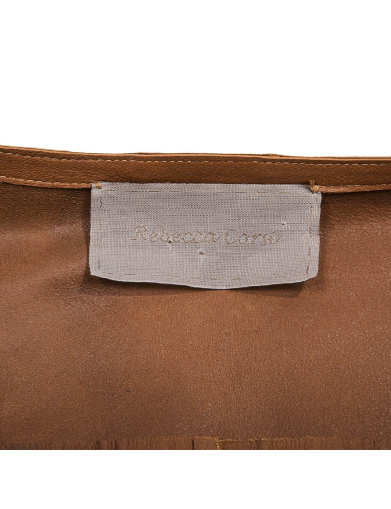 Veste en cuir gold  REBECCA CORSI T 40 IT/T36