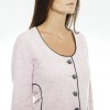 Chanel jacket "Les fonds marins" Size 38 in pale pink cotton tweed