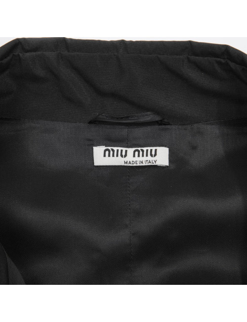 MIU MIU black raincoat size 38FR