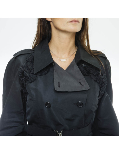 MIU MIU black raincoat size 38FR