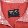 CHANEL 'Paris Los Angeles' Jacket in coral tweed and neck in sequins